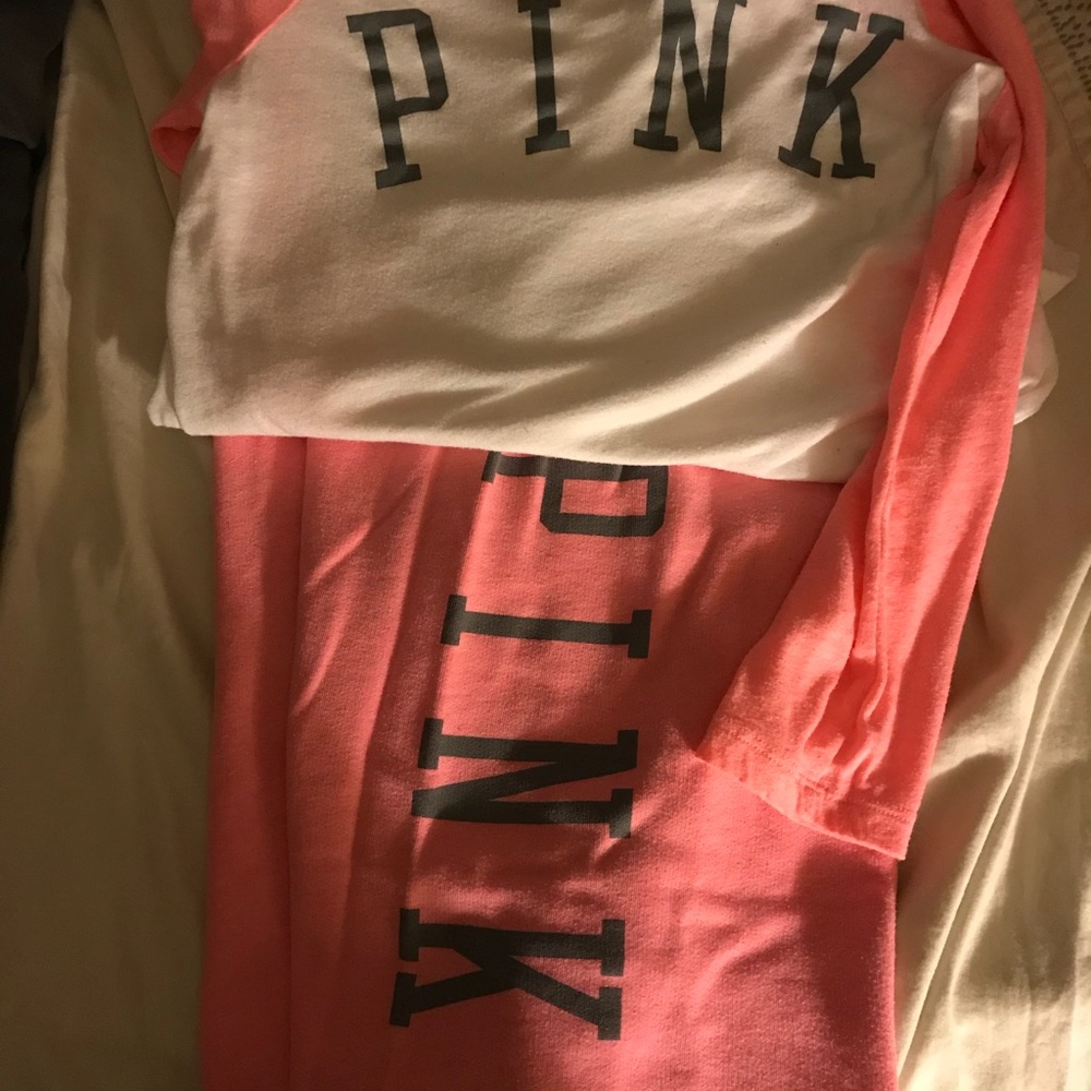 COPY - Pink Victoria’s Secret campus pants and sh…